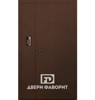 дверь для подъезда с боковой вставкой и домофоном