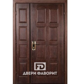 Двустворчатая дверь МДФ, с терморазрывом