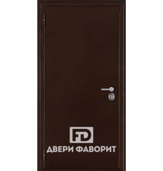 стальная офисная дверь с двумя петлями и одним замком