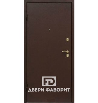 стальная офисная дверь с порошковым покрытием и филёнчатым МДФ