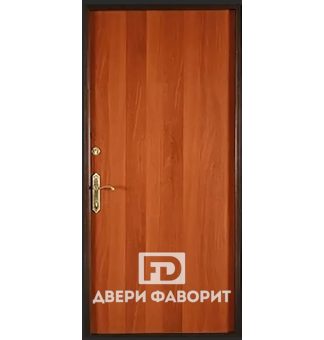 Металлическая квартирная дверь с ламинатом внутри