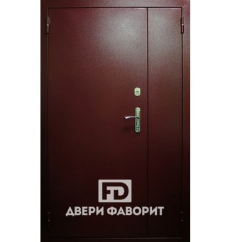 дверь стальная с двумя створками окрашена цинкогрунтом