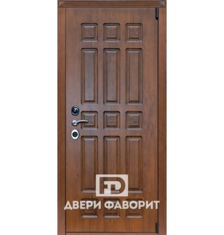 металлическая дверь с отделкой мдф с фрезерным узором