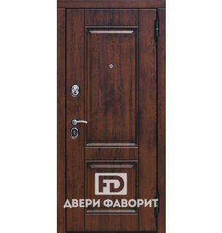 дверь из стали с мдф отделкой