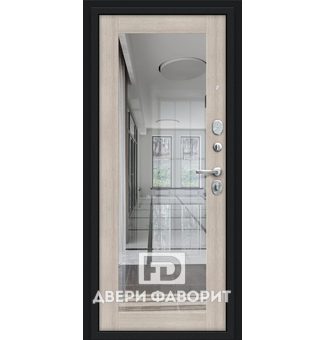 дверь из железа со стеклом внутри
