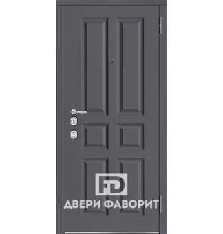 уличная железная дверь с мдф