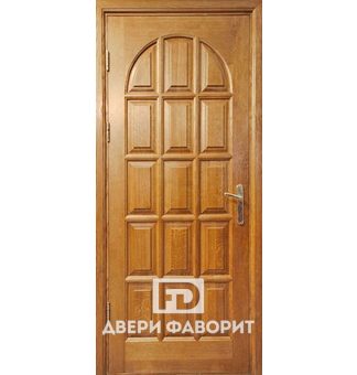 уличная дверь с филенчатым мдф усилена тремя петлями